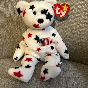 Glory the American beanie baby bear